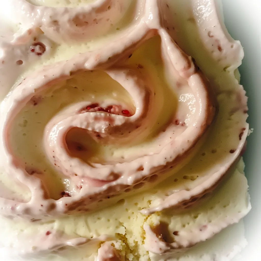 Delicious Strawberry Swirl Cheesecake recipe.